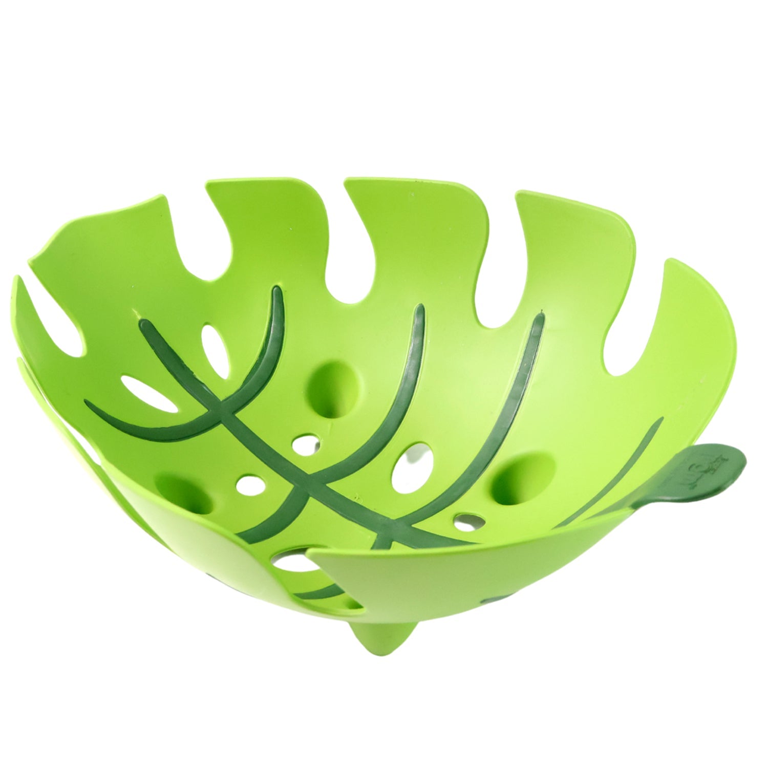 Leaf-Shaped Plastic Fruit Basket (1 Pc) Leaf-Shaped Plastic Fruit Basket (1 Pc)